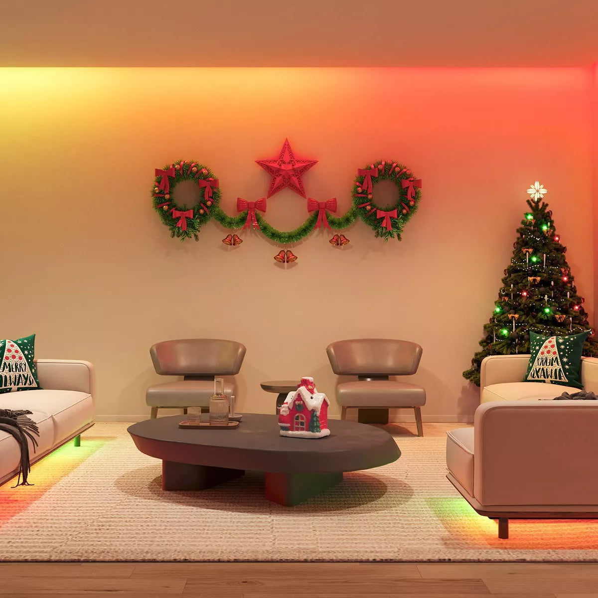 Govee RGBIC Pro 24.6' LED Strip Lights: Smartphone App Controlled Neon-Style Lights