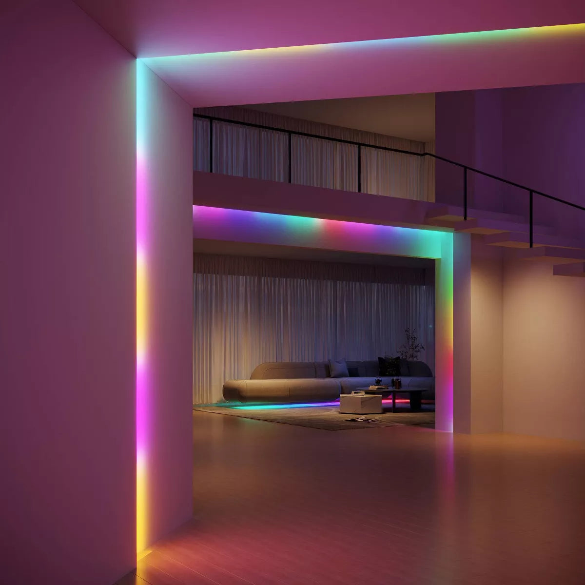 Govee RGBIC Pro 24.6' LED Strip Lights: Smartphone App Controlled Neon-Style Lights