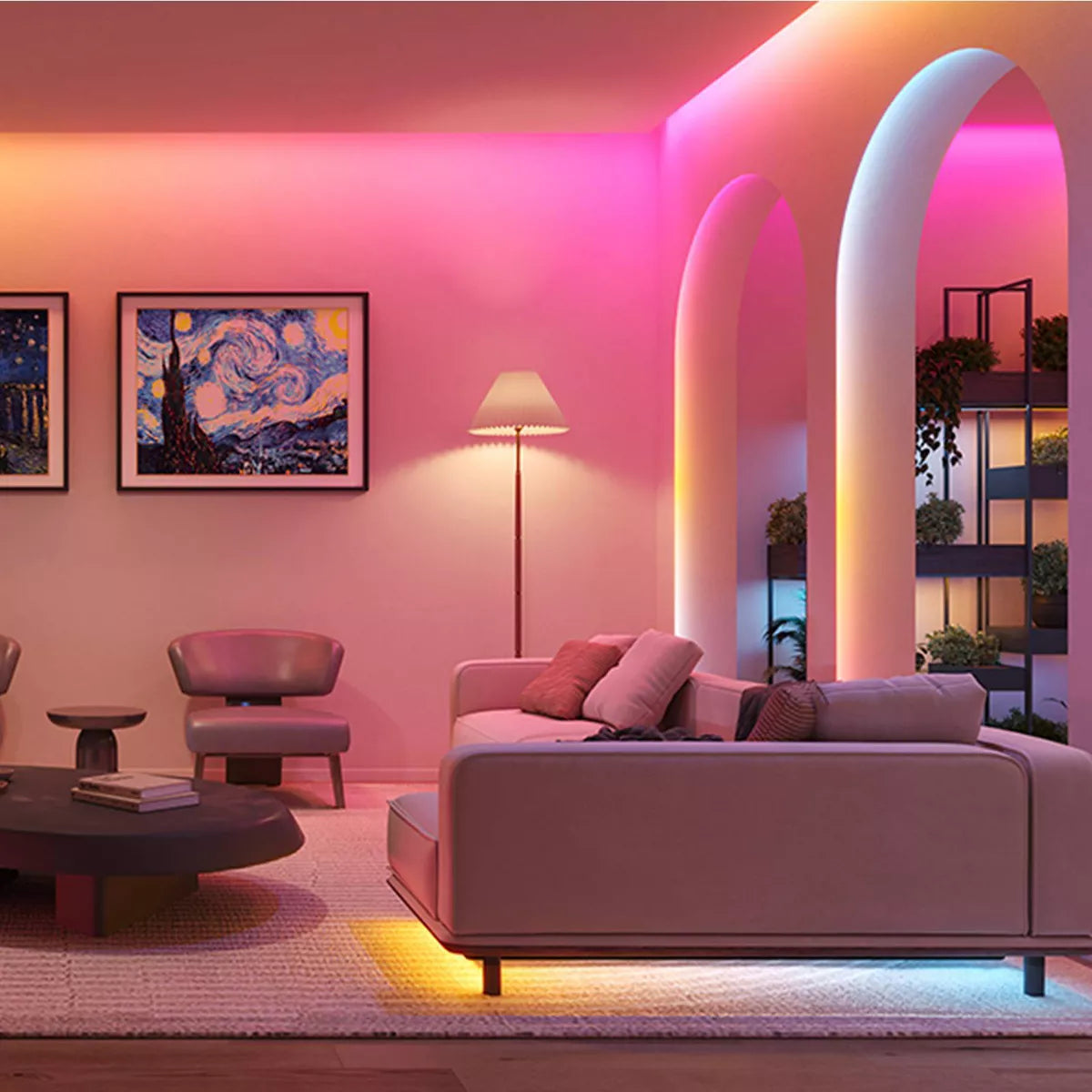 Govee RGBIC Pro 24.6' LED Strip Lights: Smartphone App Controlled Neon-Style Lights