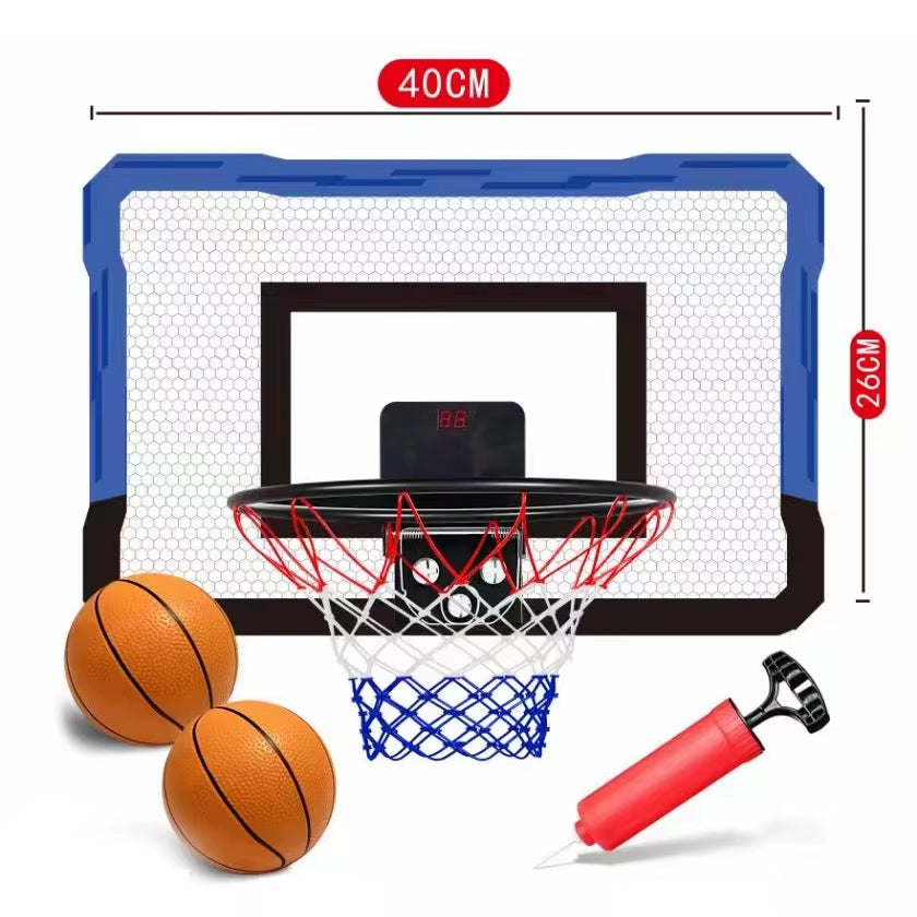 Indoor Basketball Hoop Boys Gifts for Teens and Adults Door Room Basketball Hoop Mini Hoop with Electronic Scoreboard