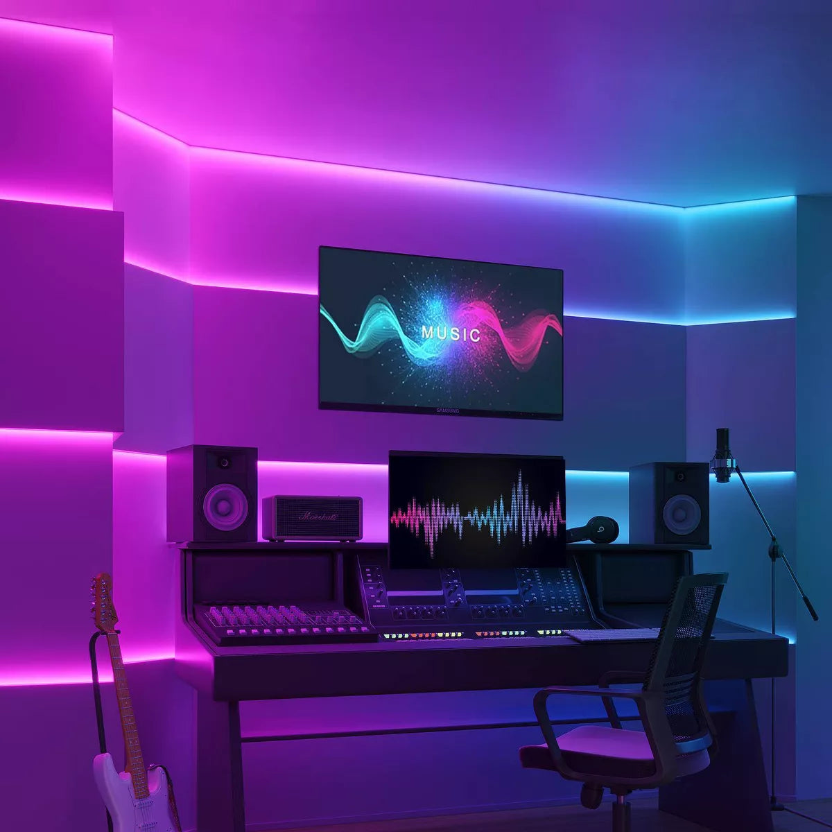 Govee RGBIC Pro 24.6' LED Strip Lights: Smartphone App Controlled Neon-Style Lights