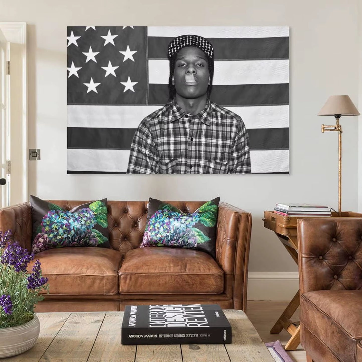 A$AP Rocky ASAP American Flag Rap Rapper Motivational Inspirational Office Gym Wall Dorm Decor 3X5Ft Flag Only Sewing