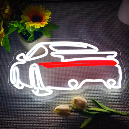 Sports Car USB Powered Led Neon Sign Dimmable Neon Light Wall Decor for Room Garage Decor Party Birthday Handmade Gift Pub Cave